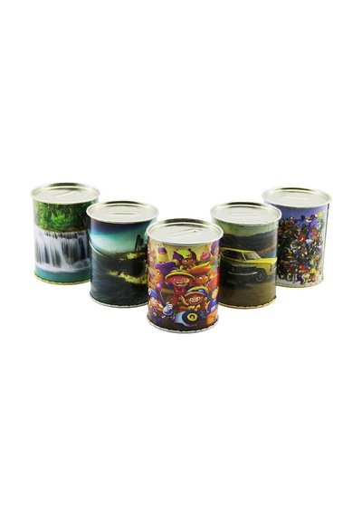 İbico Metal Kumbara Resimli Ç: 8.3cm Y: 10.7cm Küçük Boy - 60'li Paket Diğer