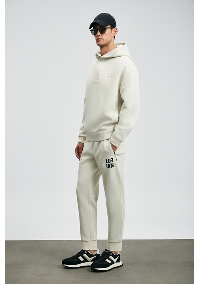 Lufian Road Erkek Sweatshirt Kırık Beyaz Kırık Beyaz 112030180100510 Beyaz