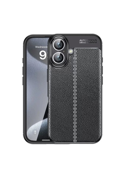 Newface Apple İphone 16 Kılıf Auto Focus Kapak - Siyah