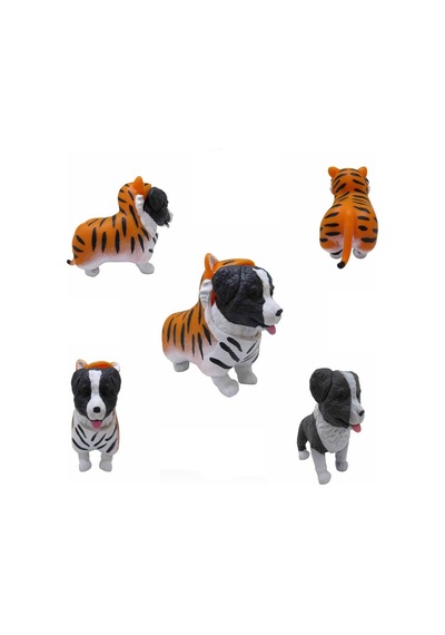 Dress Your Puppy Kostümlü Esneyen Figürler Köpek Kaplan Border Co