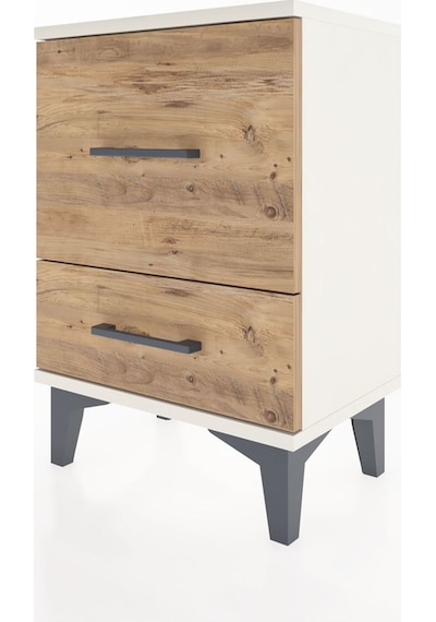Arges Komodin 2 Çekmeceli 44x30x64 Aytaşı-çam Aytaşı