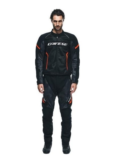 Dainese Air Frame 3 Fluo Motosiklet Mont Kırmızı - Siyah