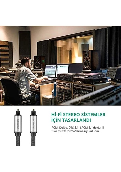 Ugreen 5.1 Dijital Toslink Optik Ses Kablosu 1.5 Metre Diğer