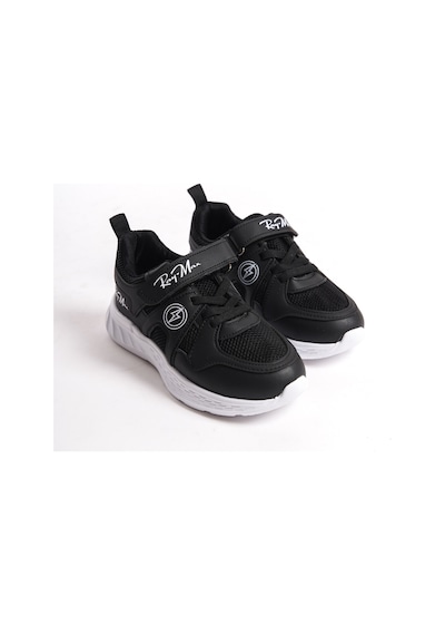 Daxtors Garantili Ray Max Günlük Ortopedik Çocuk Unisex Sneaker Spor Ayakkabı Siyah-beyaz