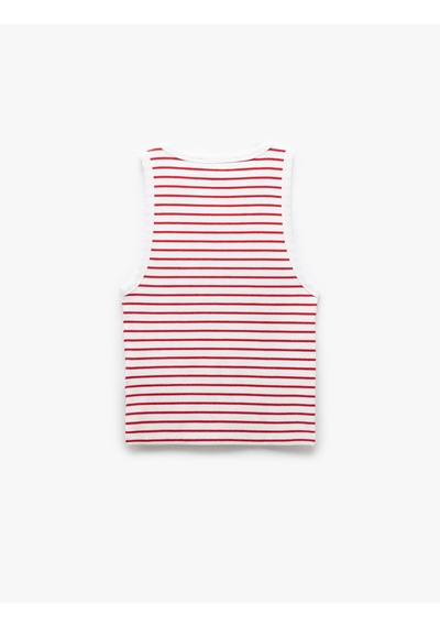 Koton Pamuklu Kolsuz Bisiklet Yaka Fitilli Crop Atlet Kırmızı Çizgili 5sak10016ek Kırmızı Çizgili Koton Pamuklu Kolsuz Bisiklet Yaka Fitilli Crop Atlet Kırmızı Çizgili 5sak10016ek Kırmızı Çizgili