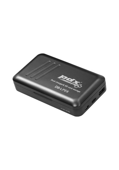 Pdx Canon Lp-e6 İkili Şarj Cihazı Ve Sd Kart Kutusu Powerbank