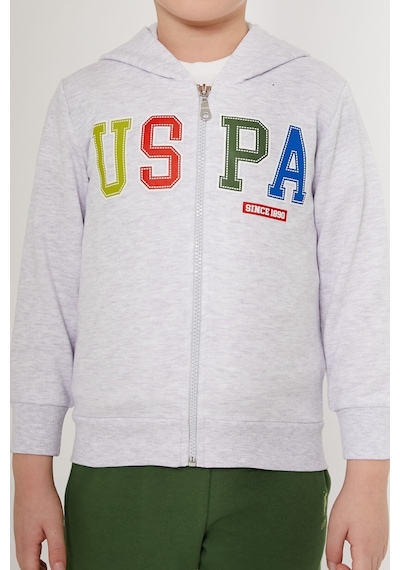 U.s. Polo Assn Beyaz Yeşil Erkek Çocuk Eşofman Takımı Beyaz