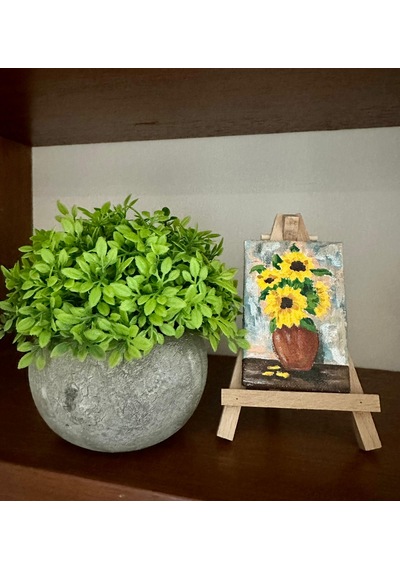 Yapay Şimşir Boxwood Çiçeği Antrasit Modern Saksılı Premium Ev Ofis Dekoru Yeşil