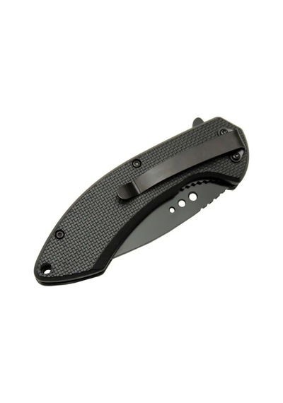 Mtech 4215 Kırmızı Kamp Çakı 20cm- Yarı Otomatik, Kemerlikli, Oluklu