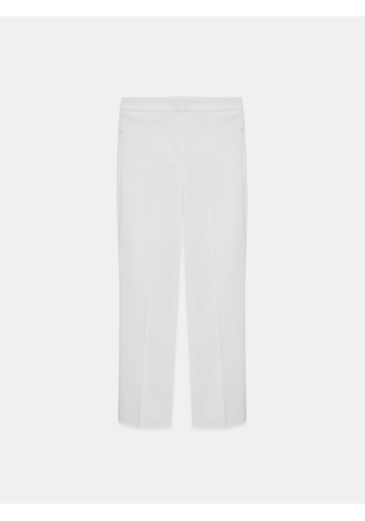 Dilvin 72642 Mini İspanyol Paça Pantolon-beyaz Beyaz