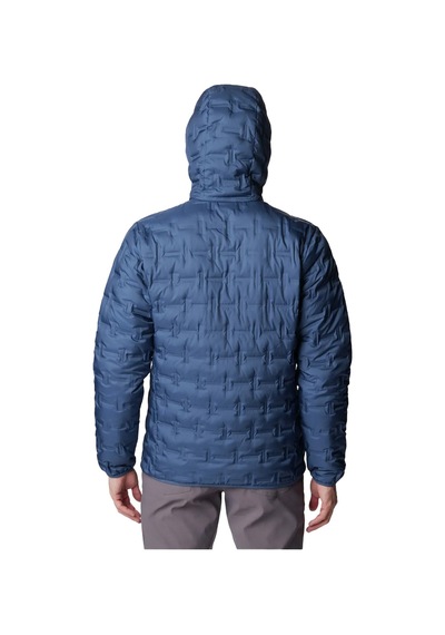 Columbia Delta Ridge Down Hooded Erkek Mont - Wo0954 Mavi