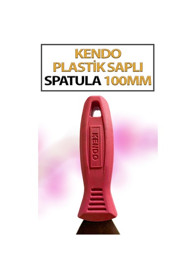 Plastik Saplı Spatula No 100 Ekonomik, Paslanmaz Spatula Ağız Genişliği 100 Mm