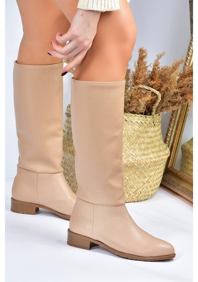 Fox Shoes Ten Düz Taban Günlük Kadın Çizme L726600909 Ten