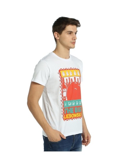 Bant Giyim - The Big Lebowski Beyaz Erkek T-Shirt Tişört