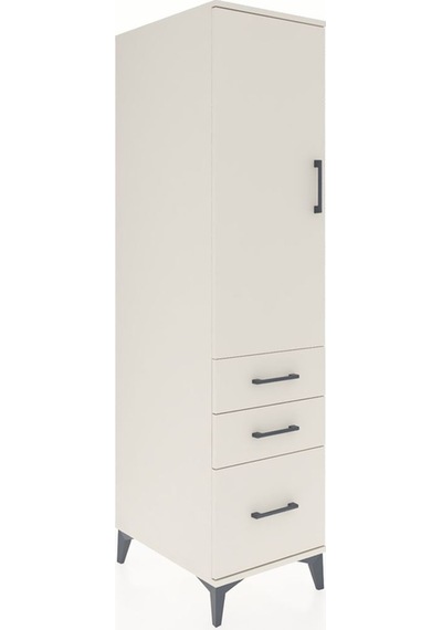 Kronos Dolap 2 Raflı 3 Çekmeceli Tek Kapaklı 44x59x182 Aytaşı... Aytaşı