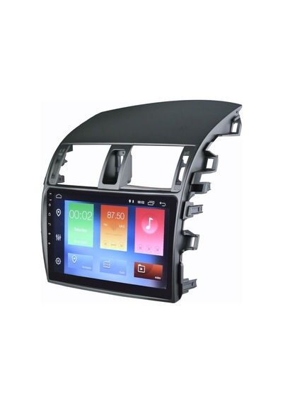 Toyota Corolla Izgaralı Çerçeve Android Multimedya Sistemi 4-64 Cadence R18 2007-2008 Ön Kayıt Kamera  9"