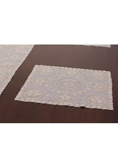 Amerikan Servis Supla Ve Runner Set Bej