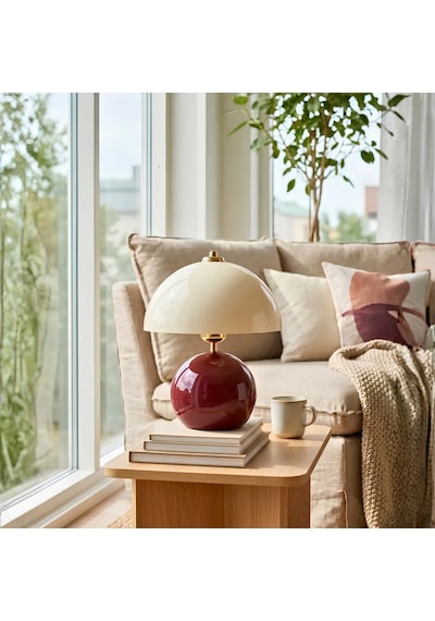 Homing Blush Modern Abajur Şarap-krem
