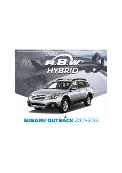 Rbw Hybrid Subaru Outback 2010 - 2014 Ön Silecek Takımı - Hibrit
