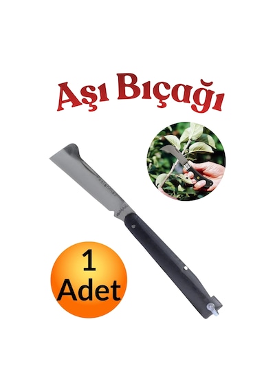 Profesyonel Çelik Aşı Bıçağı Düz Uçlu Katlanabilir Keskin Bağ Ağaç Bahçe Budama Çakısı Plastik Saplı 220mm Çelik Aşı Çakısı Meyve Ağacı Dal Budama Makası Testeresi Aşılama Bıçakları Çakıları