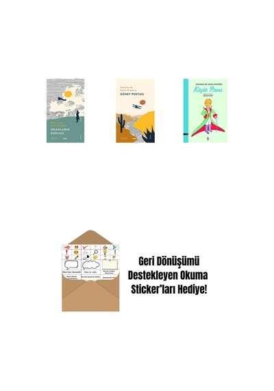 İnsanların Dünyası + Güney Postası + Küçük Prens + Okuma Sticker'ları