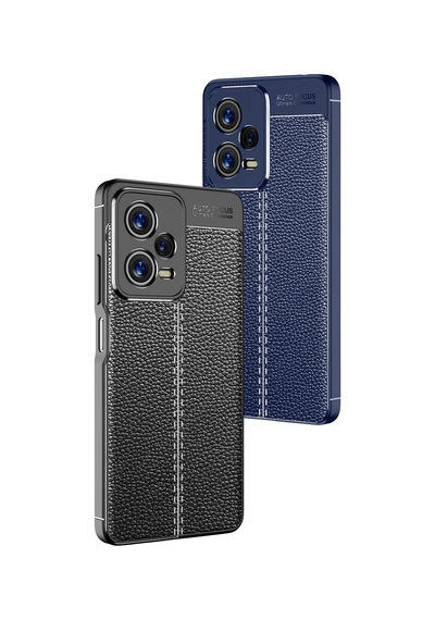 Xiaomi Uyumlu Redmi Note 12 5g Kılıf Zore Deri Görünümlü Niss Silikon Kapak
