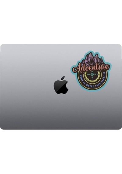 Adventure Off Road Araba, Motorsiklet, Kask, Laptop, Cam Sticker 12x12 Cm