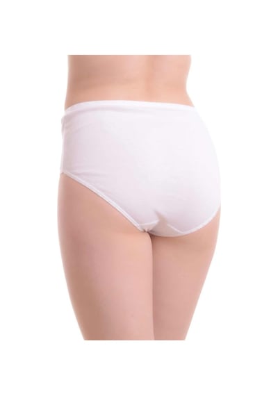 Nacar Store Kadın Beyaz Yüksel Bel Bato Külot 3'lü