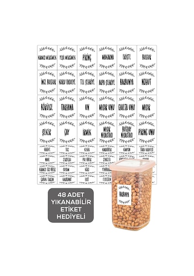 Meleni Home Rosie Küçük Boy Silikon Kapaklı Kare Erzak Saklama Kabı Seti 12'li 12 x 500 ML Pembe