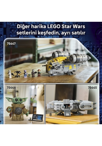 LEGO® Star Wars: Mandalorian ve Grogu™ AT-RT™ Saldırısı 75444 - 7 Yaş ve Üzeri Çocuklar için Yaratıcı Oyuncak Yapım Seti (297 Parça)