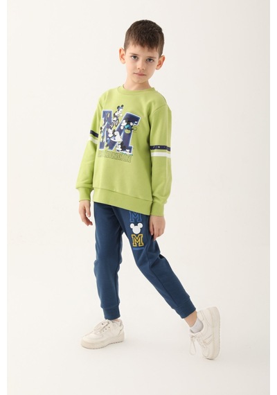 Mickey Mouse D4820-3 Çocuk  Fıstık Yeşili Eşofman Takımı