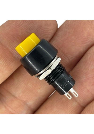 Ic-190 Sarı Buton Yuvarlak Plastik Kalıcılı 10mm