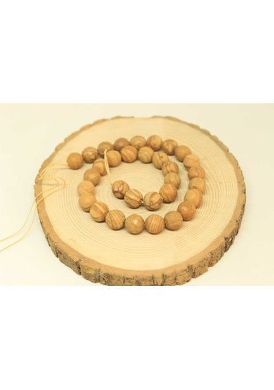 Yasam Tohumu Jasper Taşı Yarım Dizi 11.5 - 12 MM Aralığı 25840 18 CM Çok Renkli