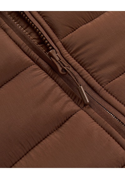 Skechers M Essential Outerwear Padded Jacket Erkek Kahverengi S2620195-2070