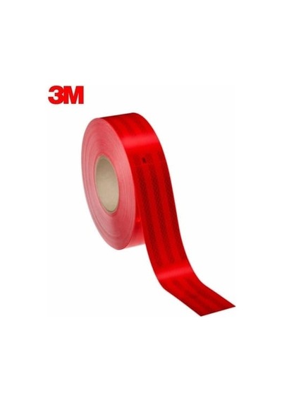 3m Reflektif Şerit 55 Mm Kırmızı Sert Yuzey 50 Mt ıdır 1 Top - 3m 98372