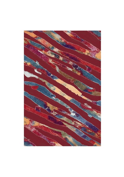 Kartela Halı Aira Halı Kaymaz Taban Makinede Yıkanabilir Halı Bordo - 100 X 150 Cm