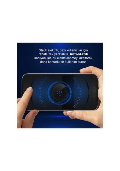 İphone 17 Pro Max Uyumlu Uygulama Aparatlı Full Antistatic Cover Hd Cam Ekran Koruyucu Çerçevesiz