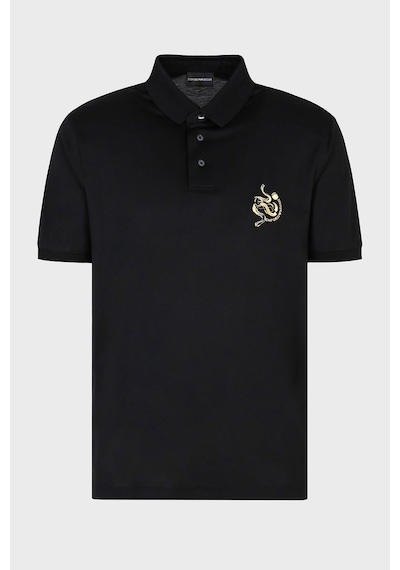 Emporio Armani Erkek Polo Yaka T Shirt Em001704 Af10017 Mc183 Siyah Siyah