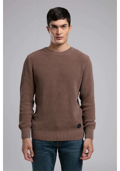 Lee Cooper Wilson Erkek O Yaka Kazak-21853 Kahverengi