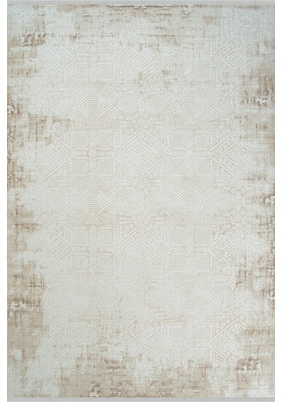 İmge 2507 Bej Halı - Vintage Desenli Halı Bej Krem