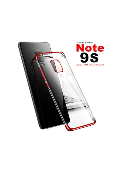 Xiaomi Redmi Note 9 Pro Köse Renkli Kamera Korumali Seffaf Kilif 433032288