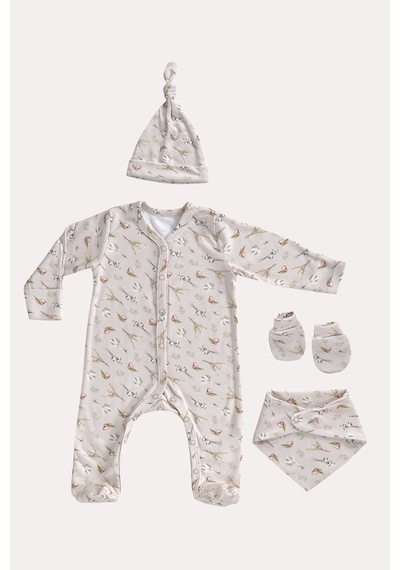 Mama Padre Tulip Yenidoğan Mini Set - 3 Parça Renkli - 861046999 Renkli