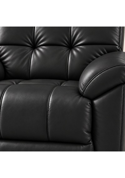 Ceviz Ahşap Yan Panelli Gerçek Deri Manuel Mekanizmalı Yatar Ayak Uzatmalı Ergonomik Tv Koltuğu Baba Koltuğu Siyah Ceviz Ahşap Yan Panelli Gerçek Deri Manuel Mekanizmalı Yatar Ayak Uzatmalı Ergonomik Tv Koltuğu Baba Koltuğu Siyah