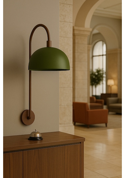 Verde Arc Aplik Duvar Lambası Haki