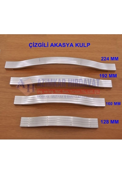 Azimkarhirdavat Metax Çizgili Akasya Kulp Krom