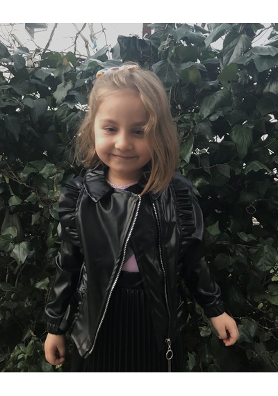 Markam Kız Çocuk Suni Deri Ceket