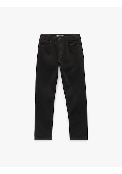 Koton Pamuklu Normal Bel Slim Straight Fit Jean Pantolon - Chadwick Jean Siyah 6wam40025nd Siyah Koton Pamuklu Normal Bel Slim Straight Fit Jean Pantolon - Chadwick Jean Siyah 6wam40025nd Siyah