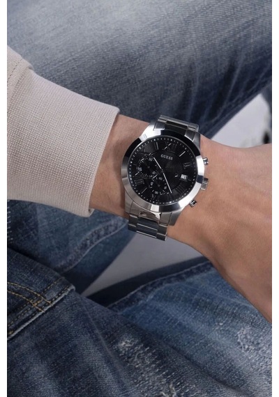 Guess Guw0668g3 Çelik Kasa Çelik Kordonlu Erkek Kol Saati