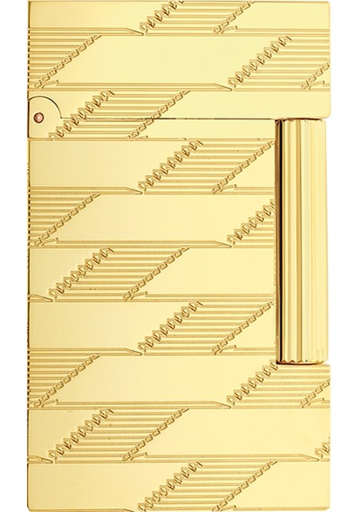 S.t. Dupont Line 2 Cling 1872 Monogram Gold Puro Çakmağı 16178 - Tr7970