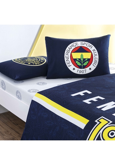 Taç Lisanslı Fenerbahçe Arma Pamuk Çift Kişilik Nevresim Takımı 000000001000051935 Çok Renkli